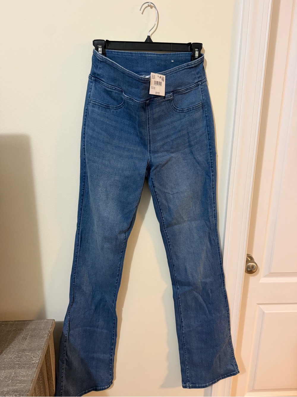 American Eagle Outfitters Medium Blue High-Rise Flare Jeans